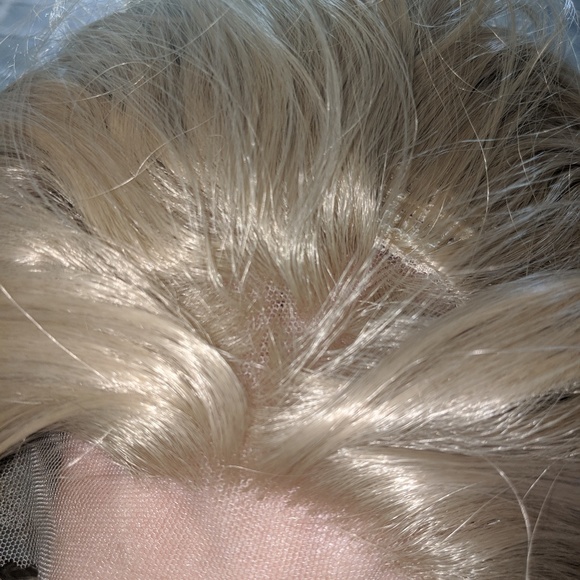 Golden blond wig